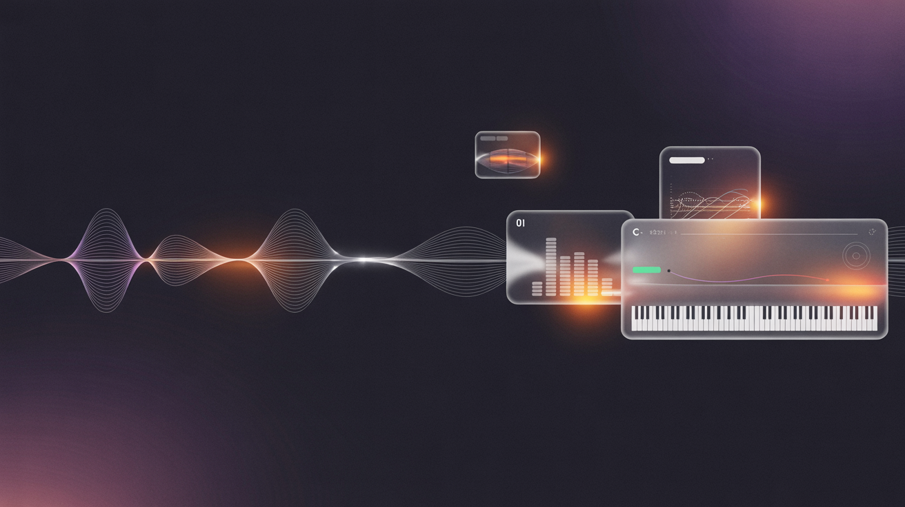 Darstellung der Musikproduktion